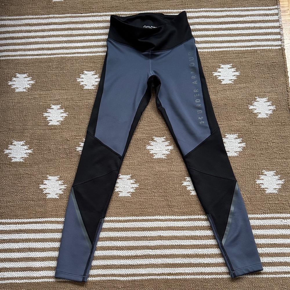 Under Armour Black and Gray Compression Leggings